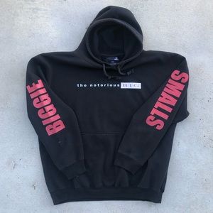 2018 Culture Kings x Notorious BIG Double-Sided Black Hoodie - Size Large
